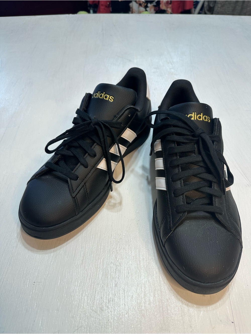 Adidas Grand Court 2.0 Cloudfoam Comfort Women’s Sneakers Black White 10.5 - Picture 2 of 11
